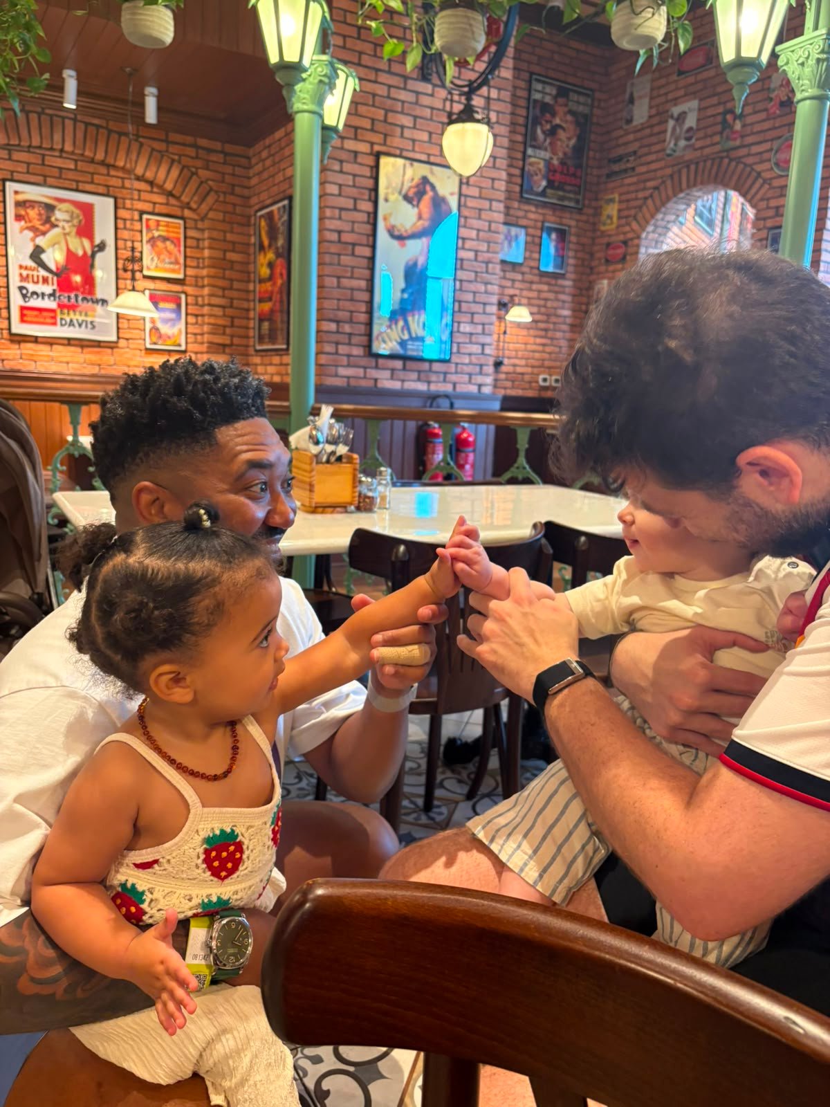Fathers connecting through shared experiences