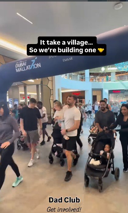 Family Mallathon event moment